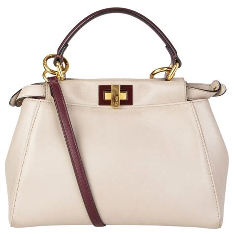 fendi peekaboo mini beige|Fendi peekaboo mini price.